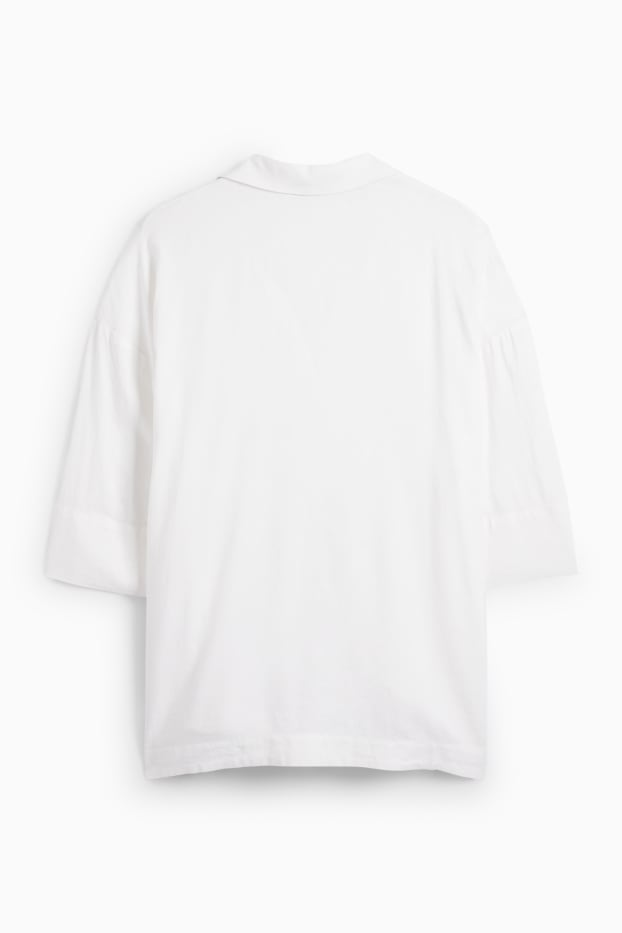 Dona - Túnica - mescla de lli - blanc