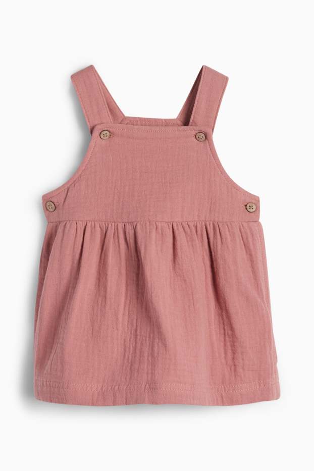Baby Mädchen - Kirsche - Baby-Outfit - 2 teilig - dunkelrosa
