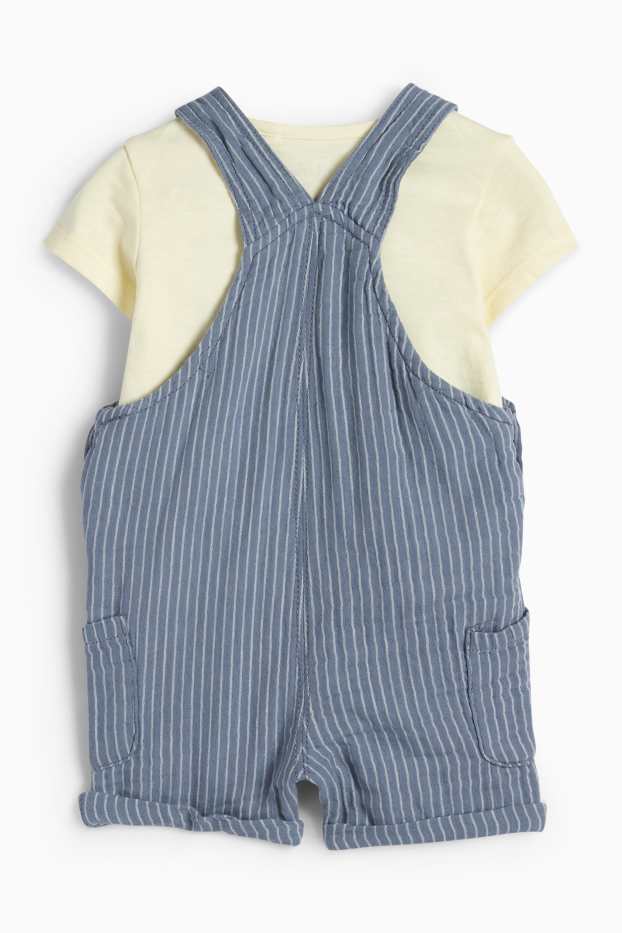 Baby Jungen - Baby-Outfit - 2 teilig - blau