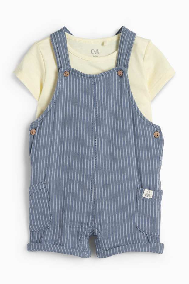 Baby Jungen - Baby-Outfit - 2 teilig - blau