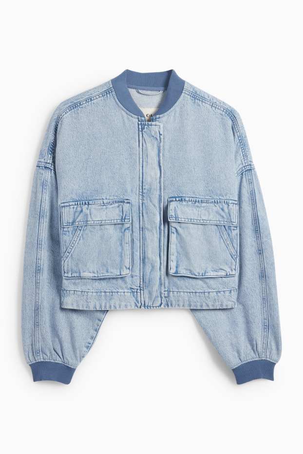 Damen - Jeans-Blouson - helljeansblau