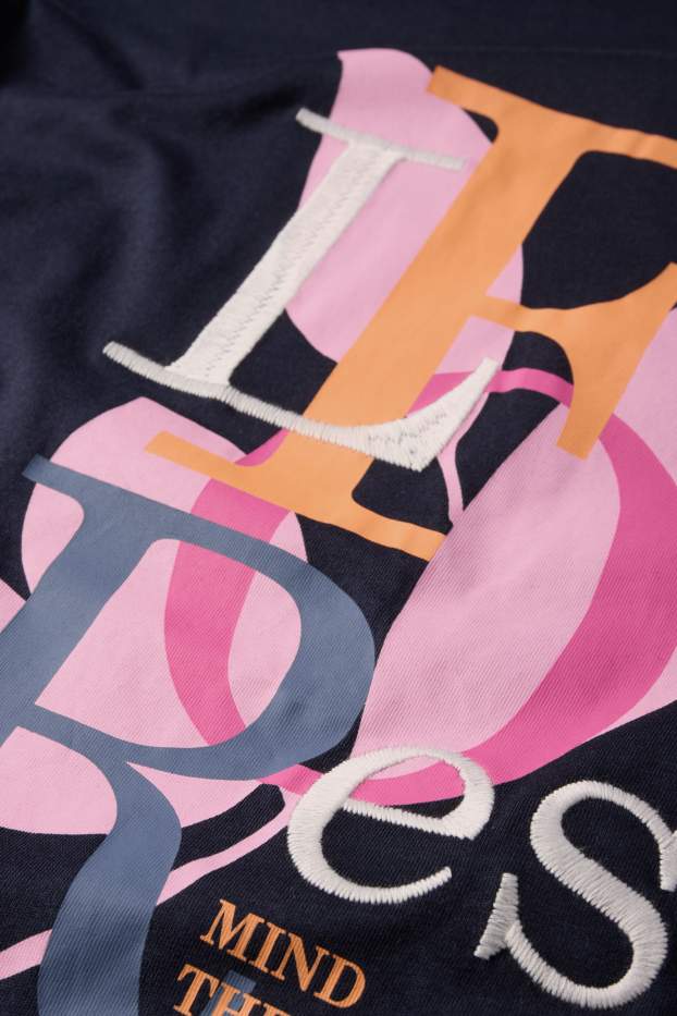 Donna - T-shirt - slim fit - blu scuro