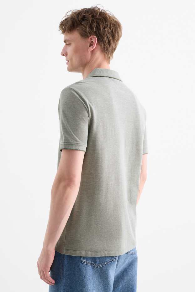 Hommes - Polo - gris