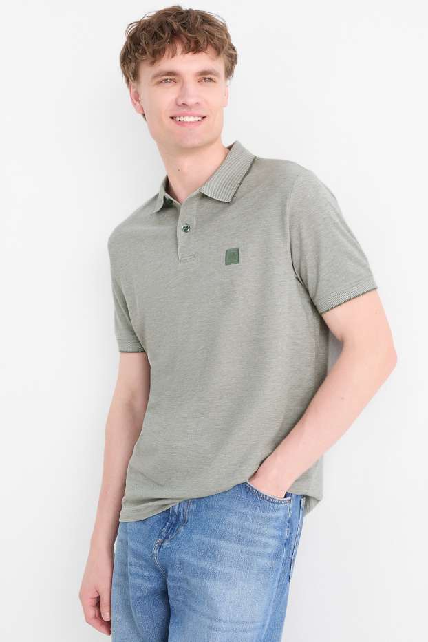 Hommes - Polo - gris