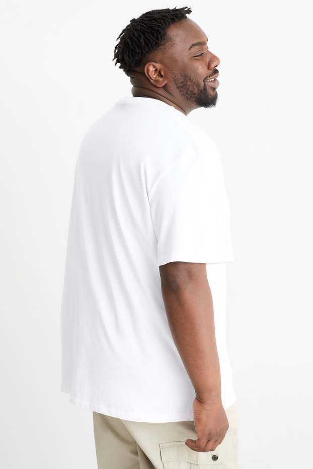 Hombre - Camiseta - relaxed fit - blanco