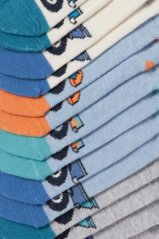 Children Boys - Multipack of 7 - monster truck - trainer socks with motif - cremewhite