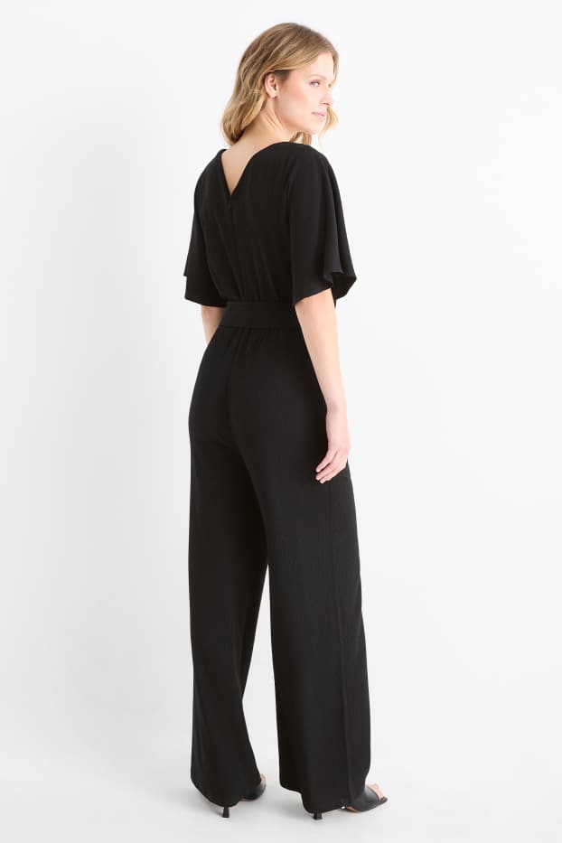 Femmes - Combinaison - texturée - noir