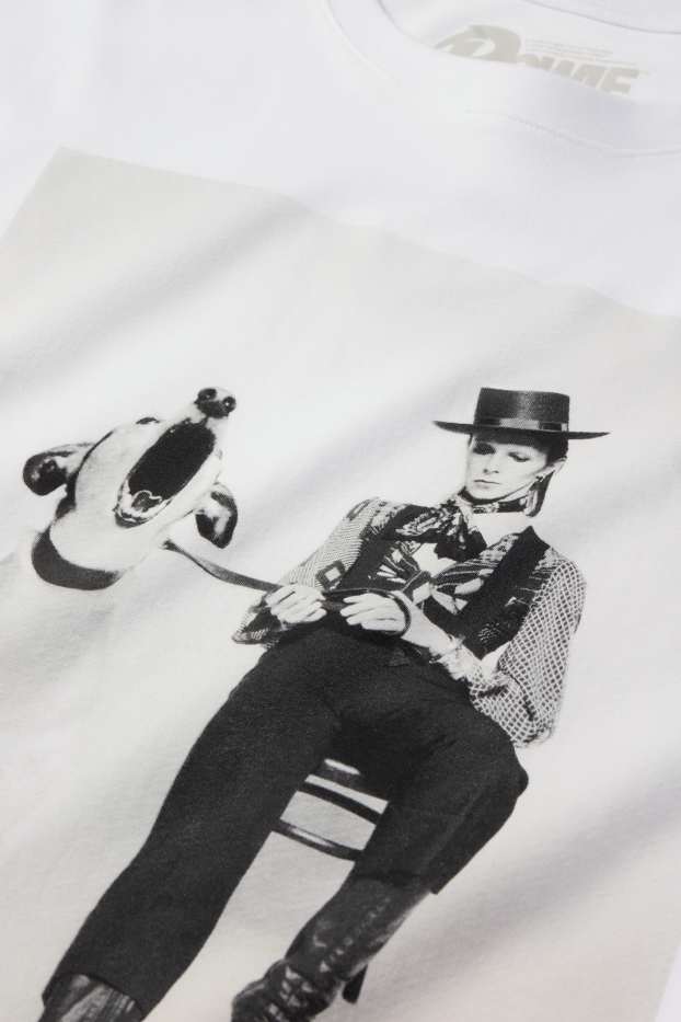 Femei - Tricou - supradimensionat - David Bowie - alb