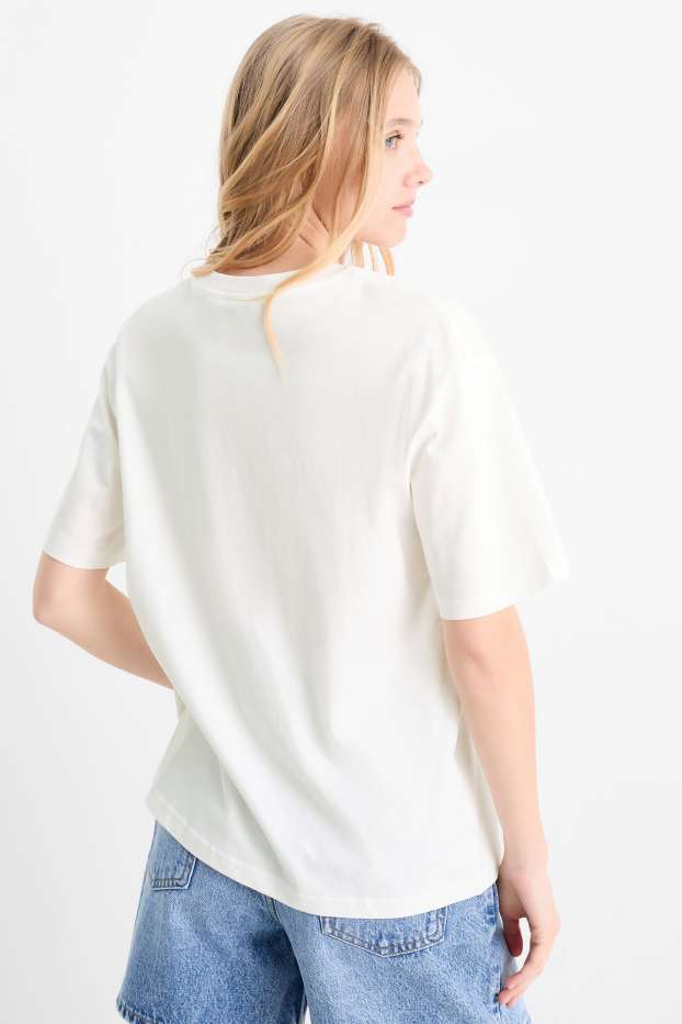 Women - T-shirt - oversized - white