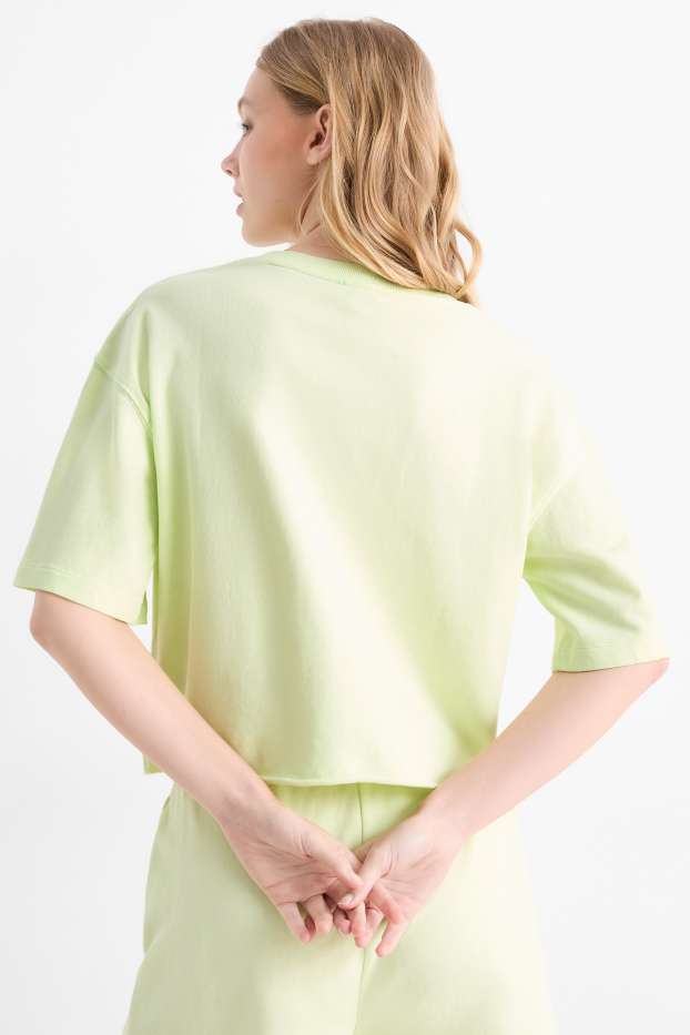 Femei - Tricou - supradimensionat - verde deschis