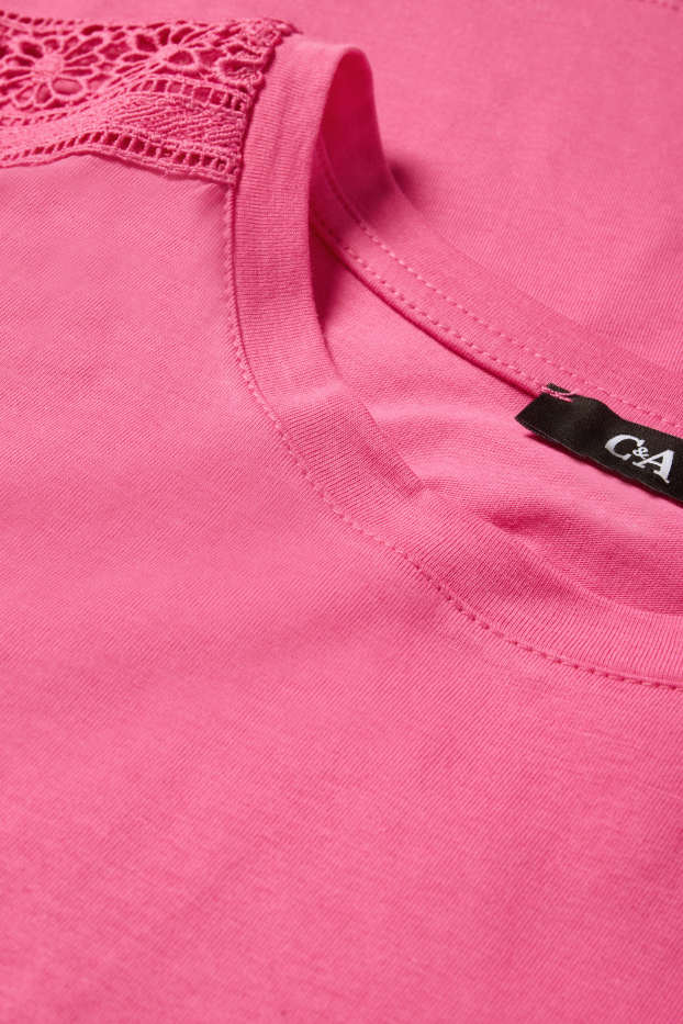 Dona - Samarreta de màniga curta - regular fit - fúcsia