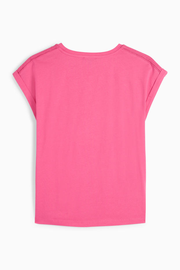 Dona - Samarreta de màniga curta - regular fit - fúcsia