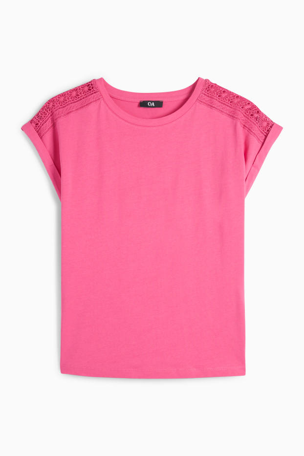 Dona - Samarreta de màniga curta - regular fit - fúcsia