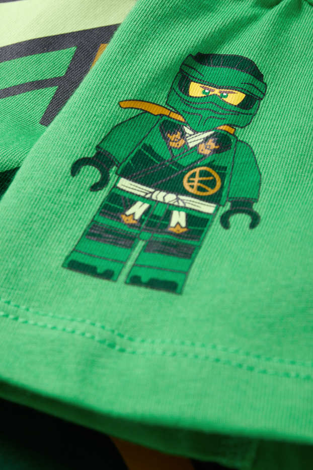 Nen - Lego Ninjago - conjunt - samarreta de mànigues curtes i pantalons curts de xandall - 2 peces - verd