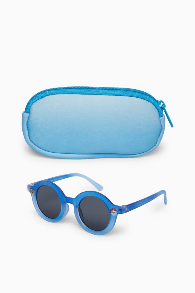 Copii - Băieți - Patrula cățelușilor - Chase - set - ochelari de soare și etui ochelari - albastru