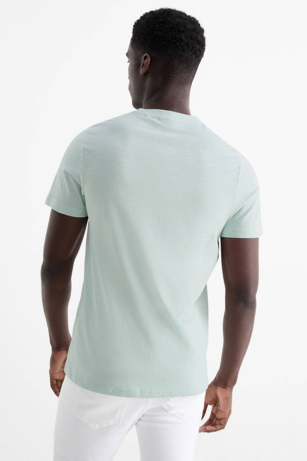 Home - Samarreta de mànigues curtes - regular fit - verd menta