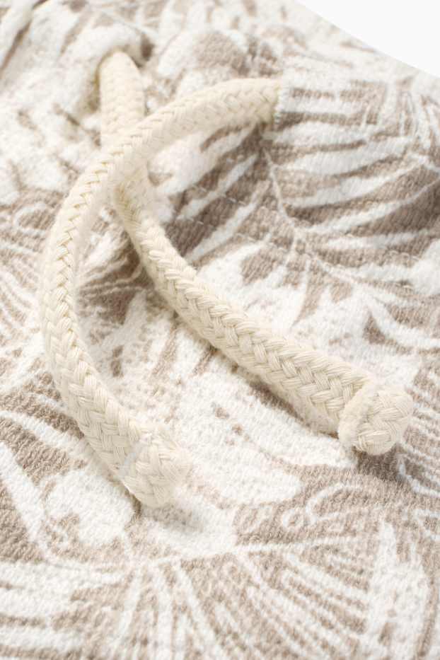 Enfants garçons - Short - à motif - finition texturée - beige clair