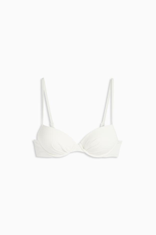 Dámské - Vrchní díl bikin s kosticemi - s vycpávkami - LYCRA® XTRA LIFE™ - krémově bílá
