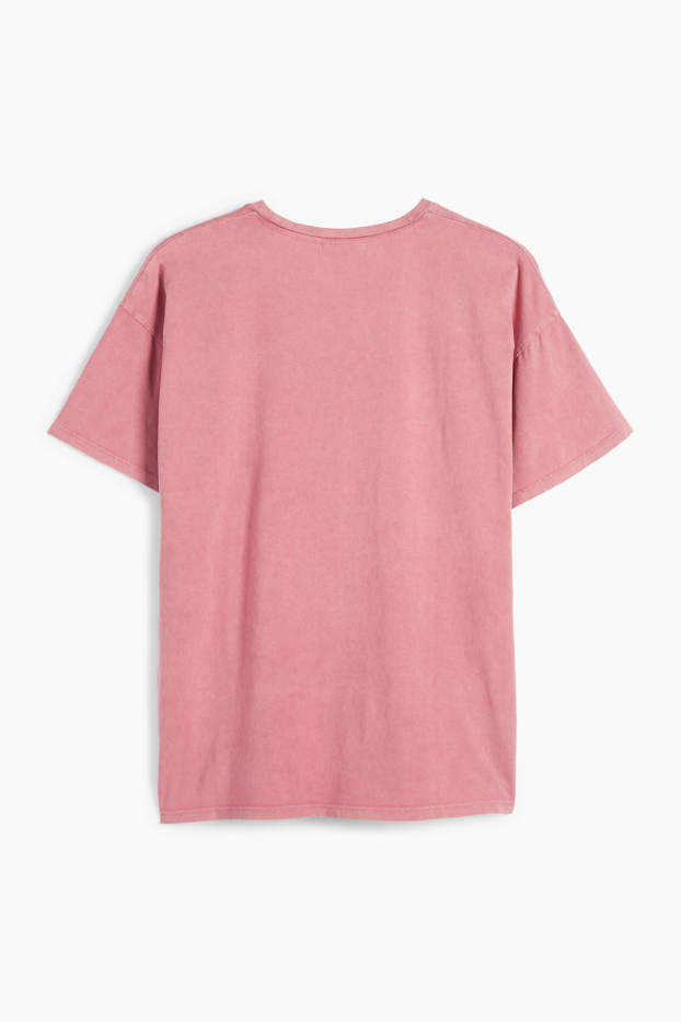 Femei - Tricou - supradimensionat - Micul meu ponei - roz închis