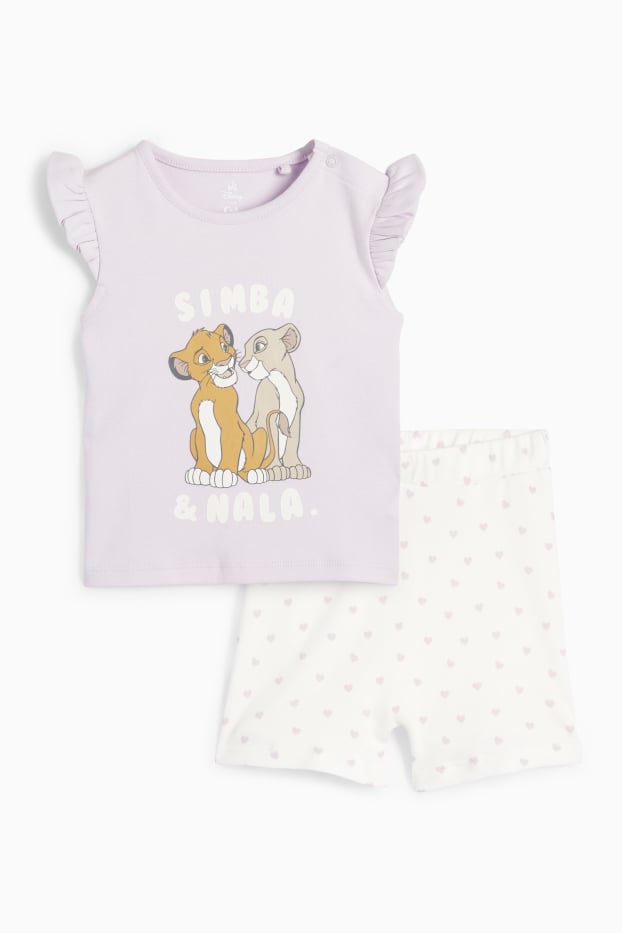 Neonate - Il Re Leone - pigiama per neonati - 2 pezzi - viola chiaro