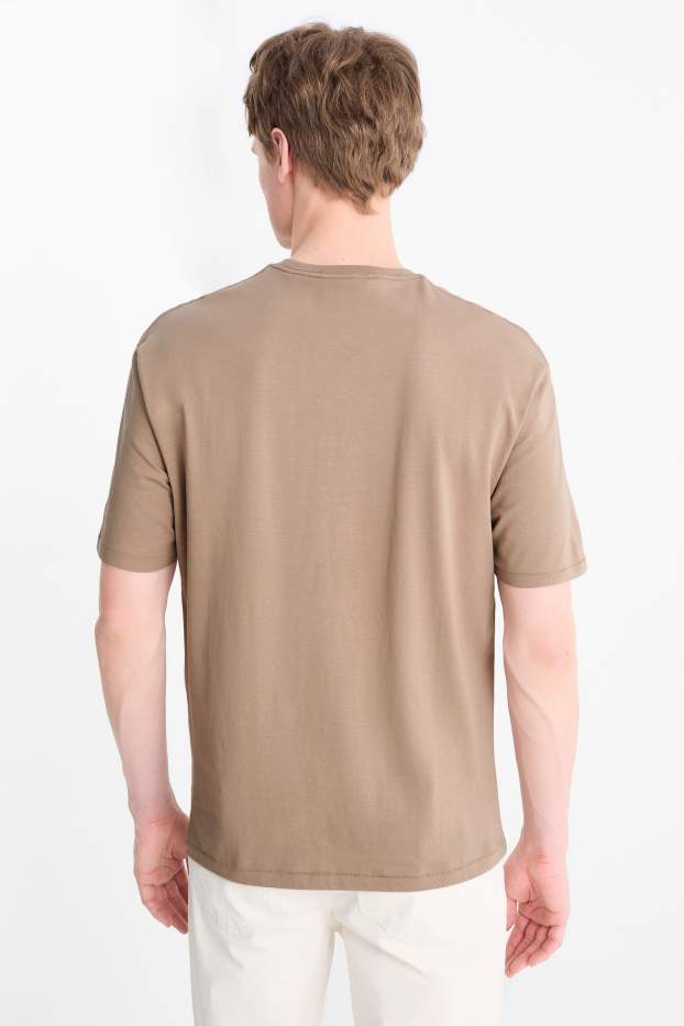 Herren - T-Shirt - Relaxed Fit - taupe