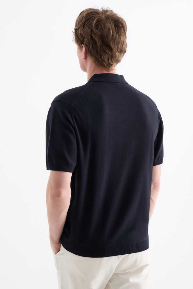 Hommes - Polo - bleu foncé