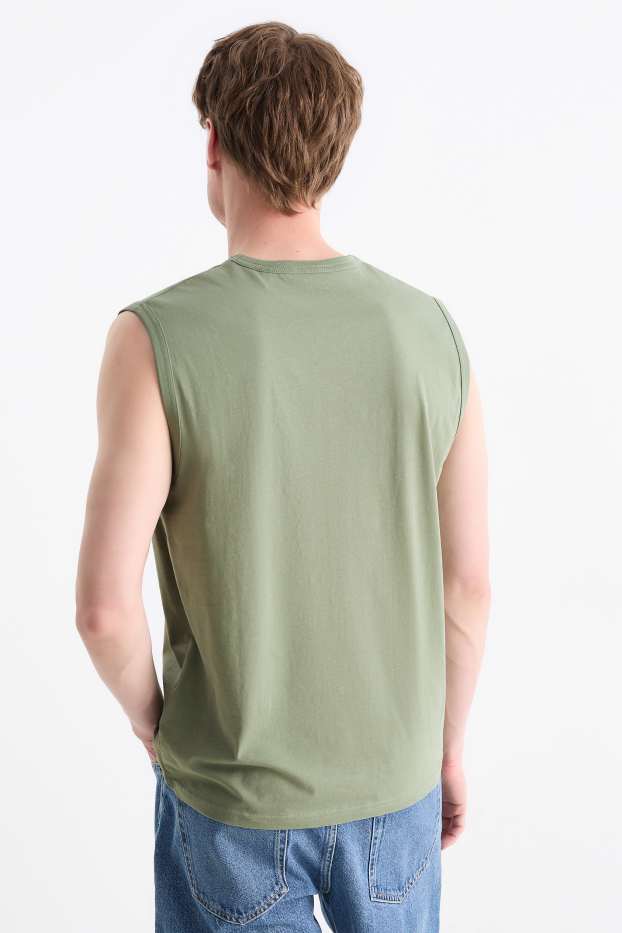 Heren - Tanktop - groen