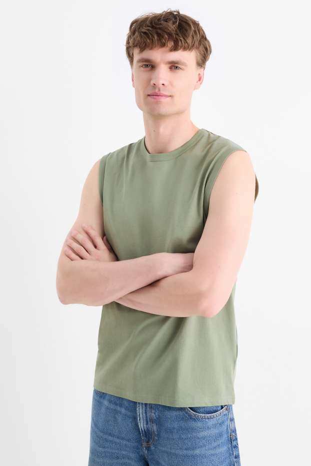 Heren - Tanktop - groen