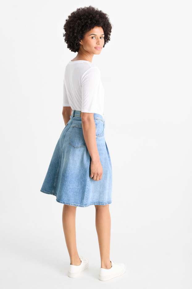 Mujer - Falda vaquera - vaqueros - azul claro