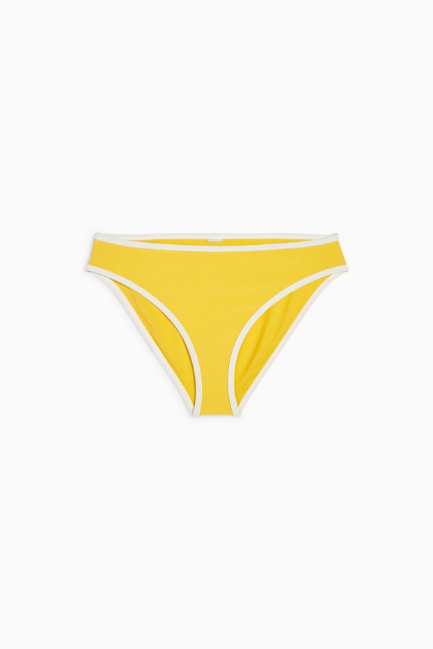 Dona - Calces de biquini - mid waist - LYCRA® XTRA LIFE™ - texturades - groc