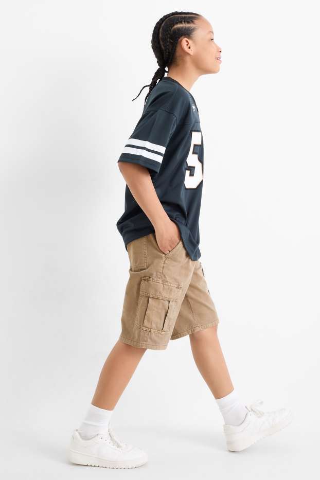 Enfants garçons - Short cargo - beige