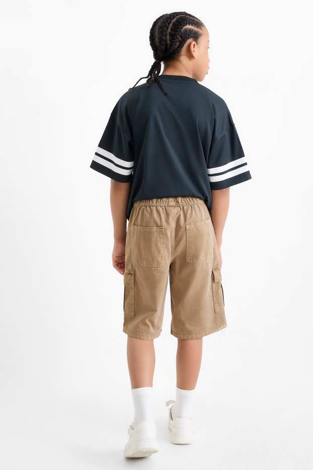 Enfants garçons - Short cargo - beige