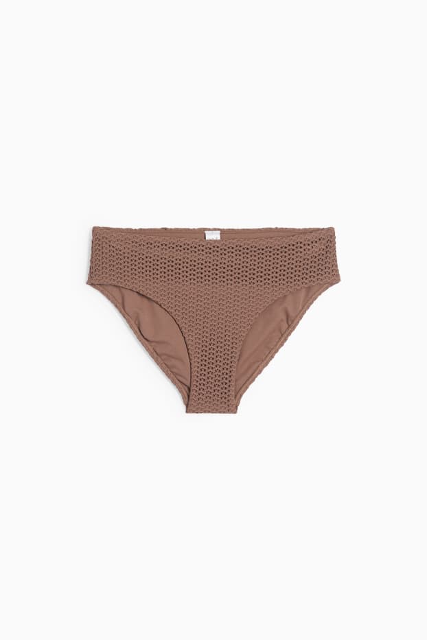 Femmes - Bas de bikini - mid waist - LYCRA® XTRA LIFE™ - texturé - marron