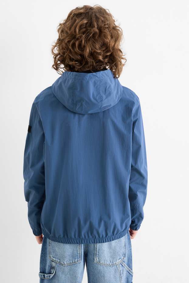 Kinderen: jongens - Parka met capuchon - blauw