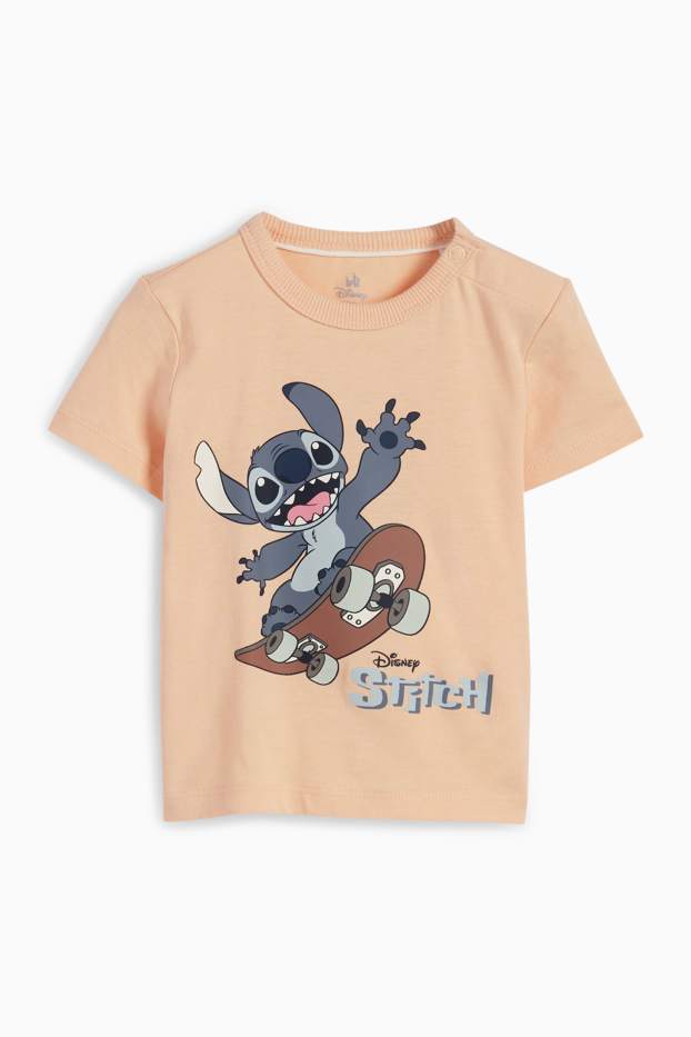 Niemowlęta chłopcy - Lilo & Stitch - komplet niemowlęcy - 2 części - pomarańczowy