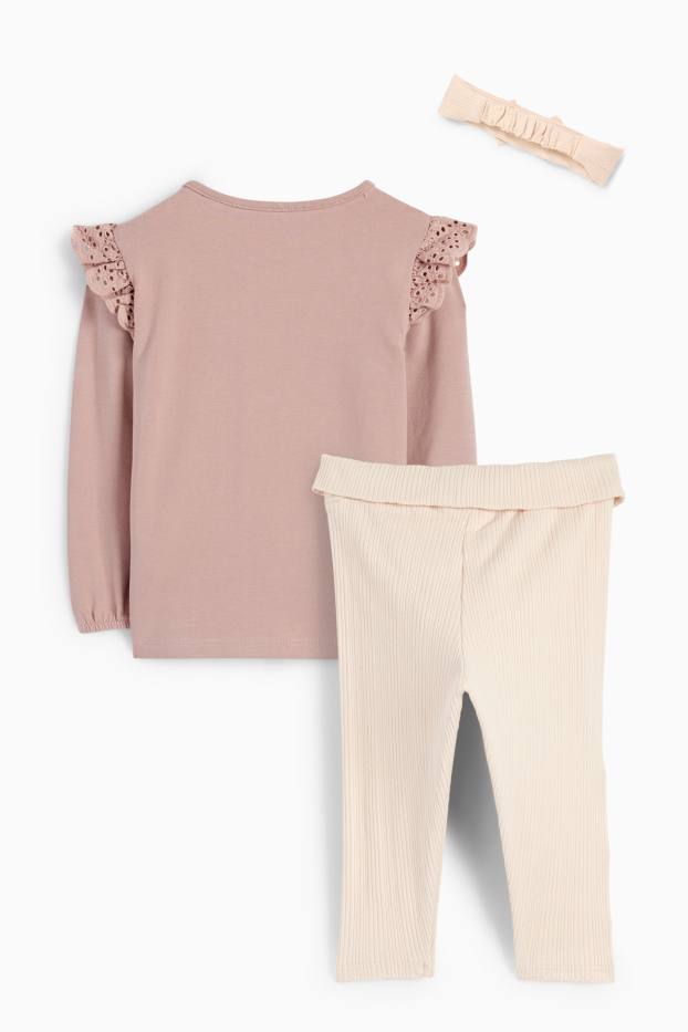 Neonate - Minnie - completo per neonate - 3 pezzi - rosa scuro