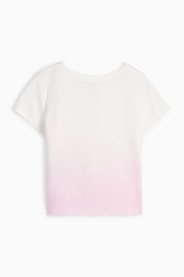 Enfants filles - Minnie Mouse - T-shirt avec nœud - blanc crème