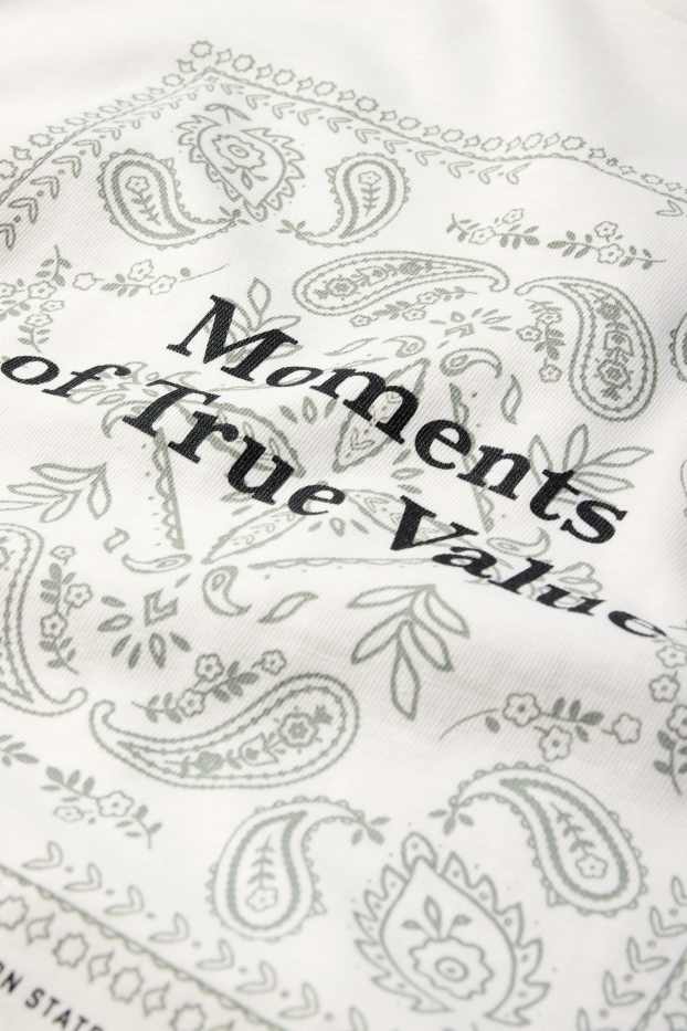 Home - Samarreta de mànigues curtes - relaxed fit - blanc trencat