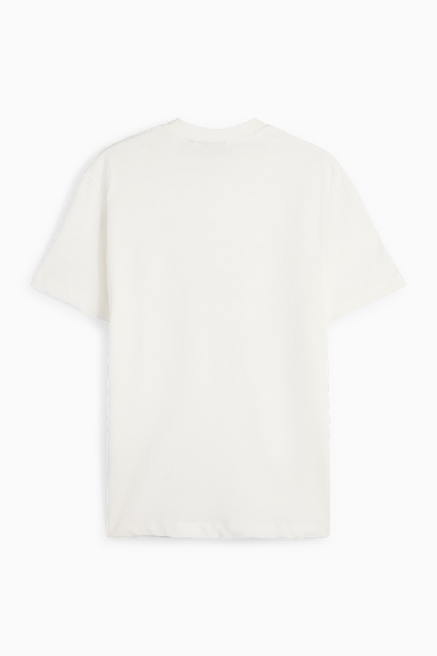 Home - Samarreta de mànigues curtes - relaxed fit - blanc trencat