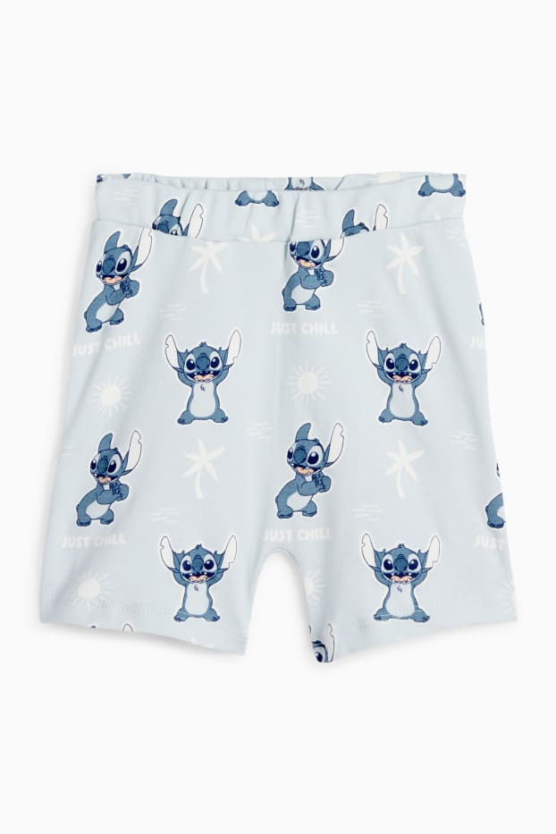 Miminka - chlapci - Lilo & Stitch - pyžamo pro miminka - 2dílné - bílá / světle modrá