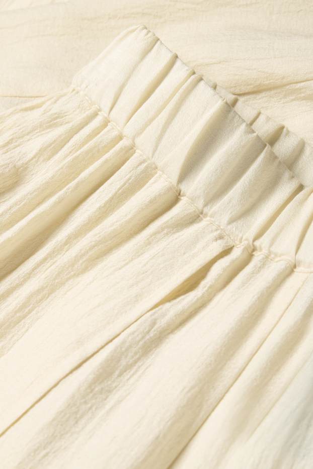 Femmes - Pantalon de plage - high waist - loose fit - beige clair