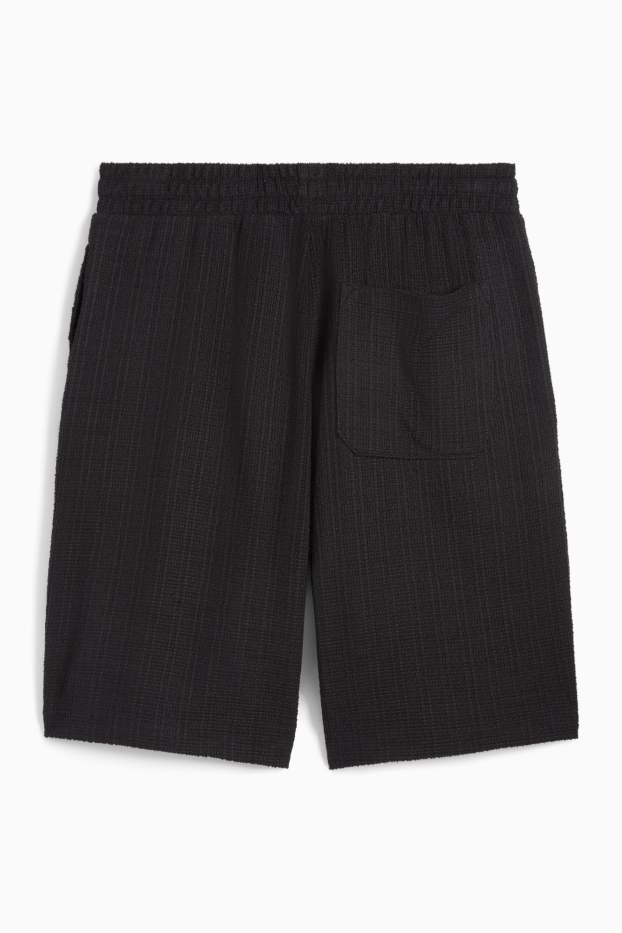 Herren - Shorts - strukturiert - schwarz