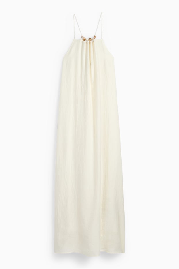 Damen - A-Linien Kleid - cremeweiss