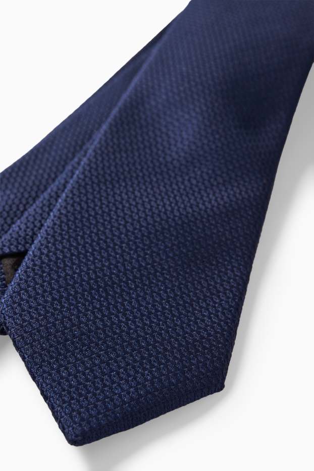 Herren - Anzug mit Krawatte - Regular Fit - 4 teilig - dunkelblau