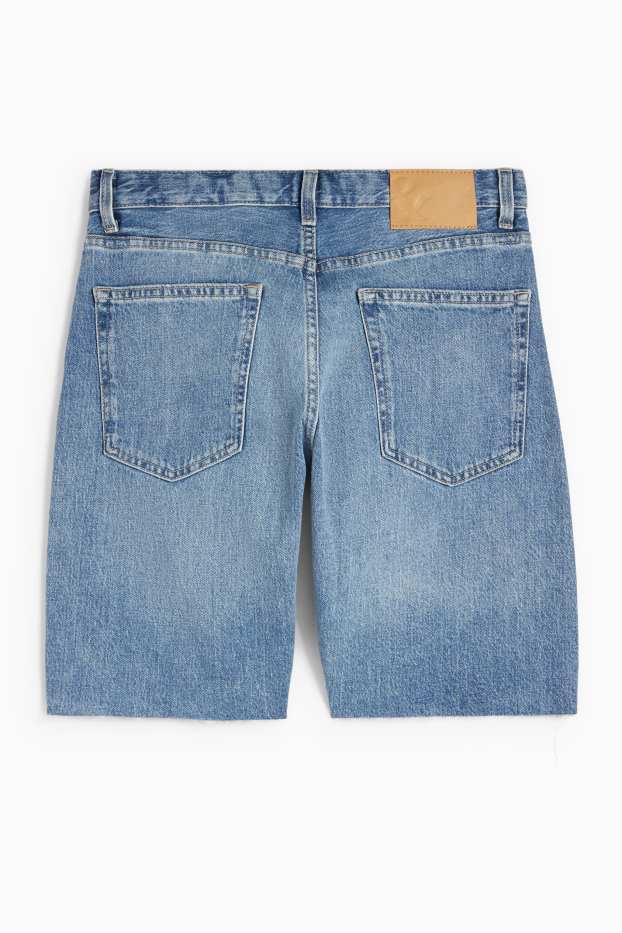 Dames - Korte spijkerbroek - mid waist - LYCRA® - jeanslichtblauw