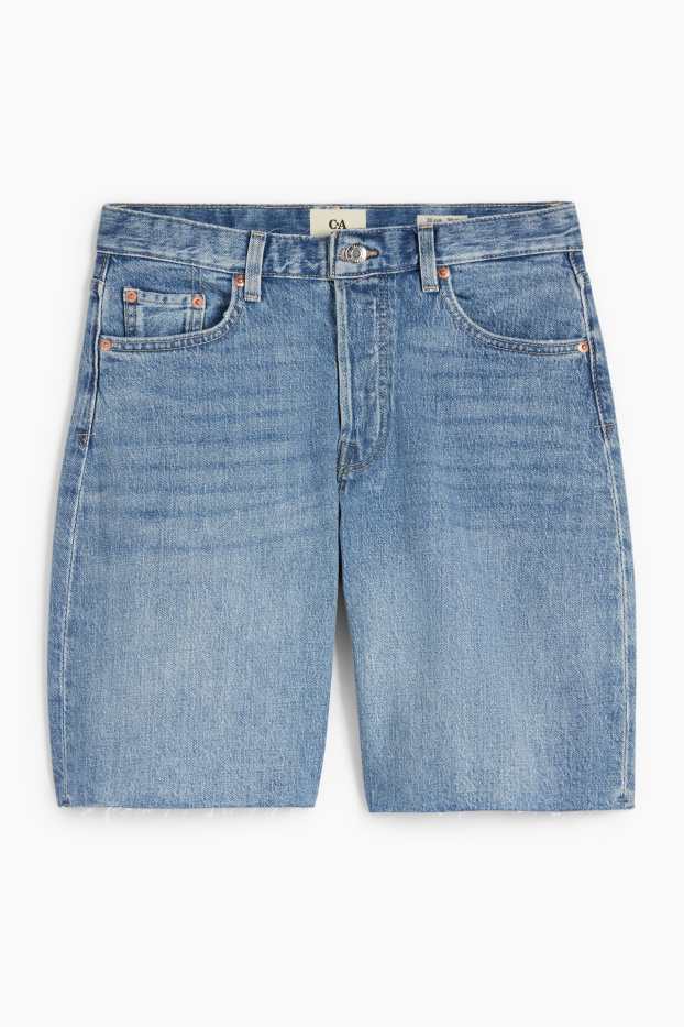 Dames - Korte spijkerbroek - mid waist - LYCRA® - jeanslichtblauw