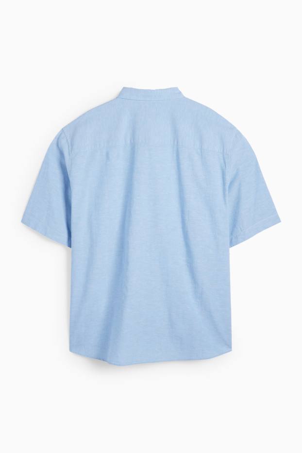 Hommes - Chemise - regular fit - col kent - bleu clair