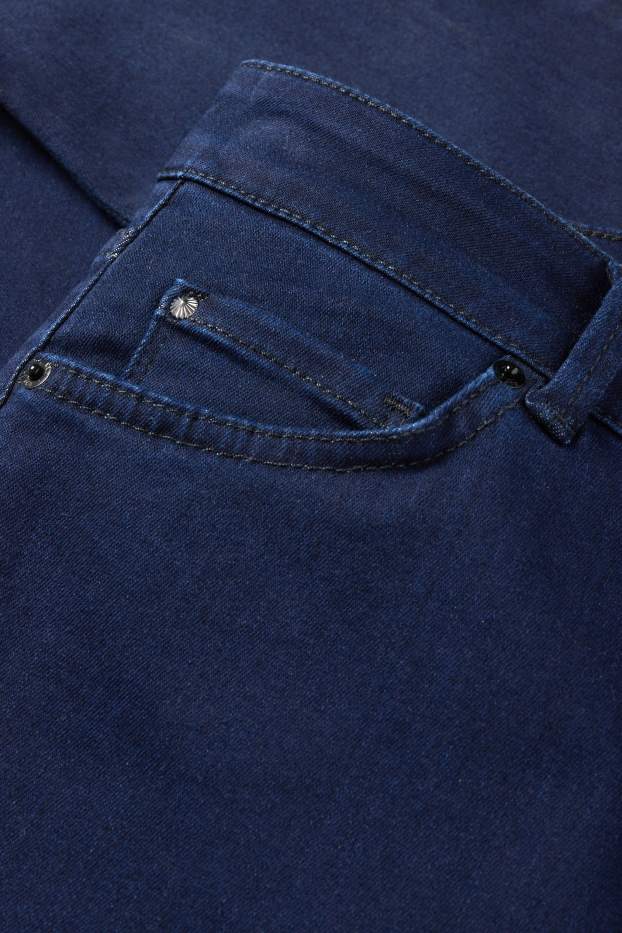 Damen - Premium Denim by C&A - Straight Jeans - Mid Waist - dunkeljeansblau