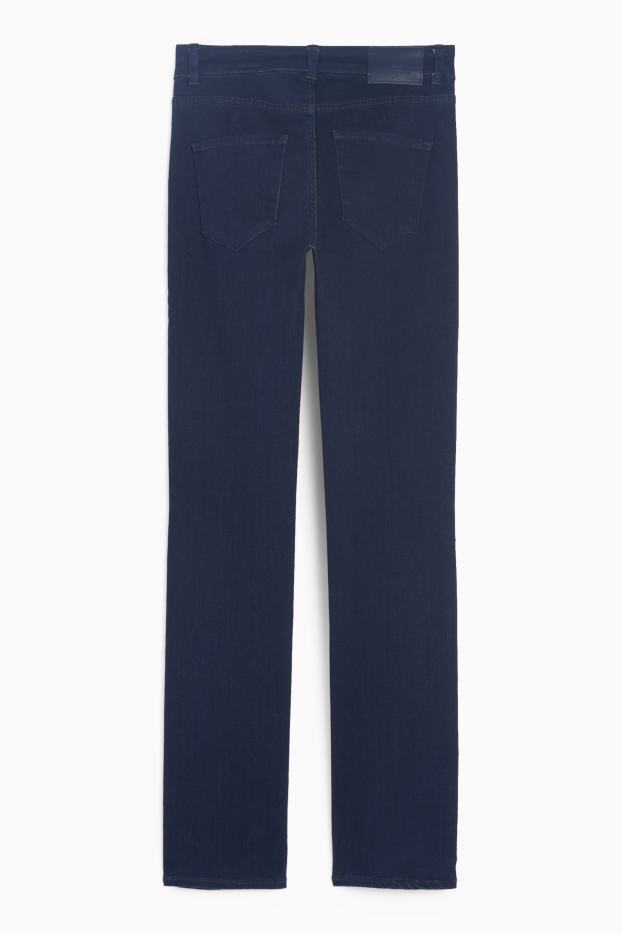 Damen - Premium Denim by C&A - Straight Jeans - Mid Waist - dunkeljeansblau
