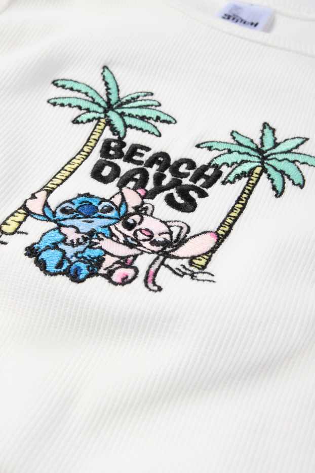 Copii - Fete - Lilo & Stitch - top - reiat - alb